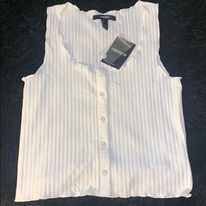 Brand new with tags white tank top